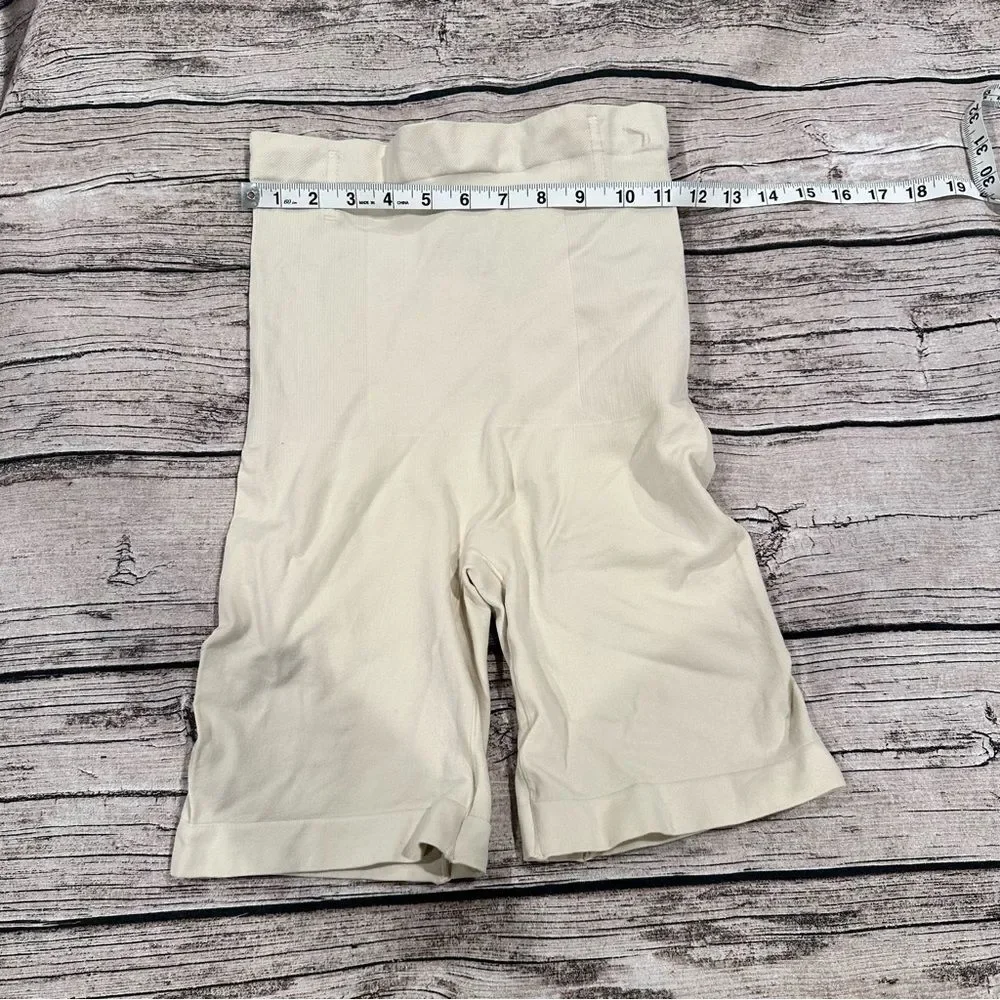 Shapermint Empetua Cream High Waisted  Shapewear Shorts Size XL/2XL